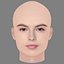 Tête de Destiny Rogers - Sans cheveux - Tête low poly pour jeu