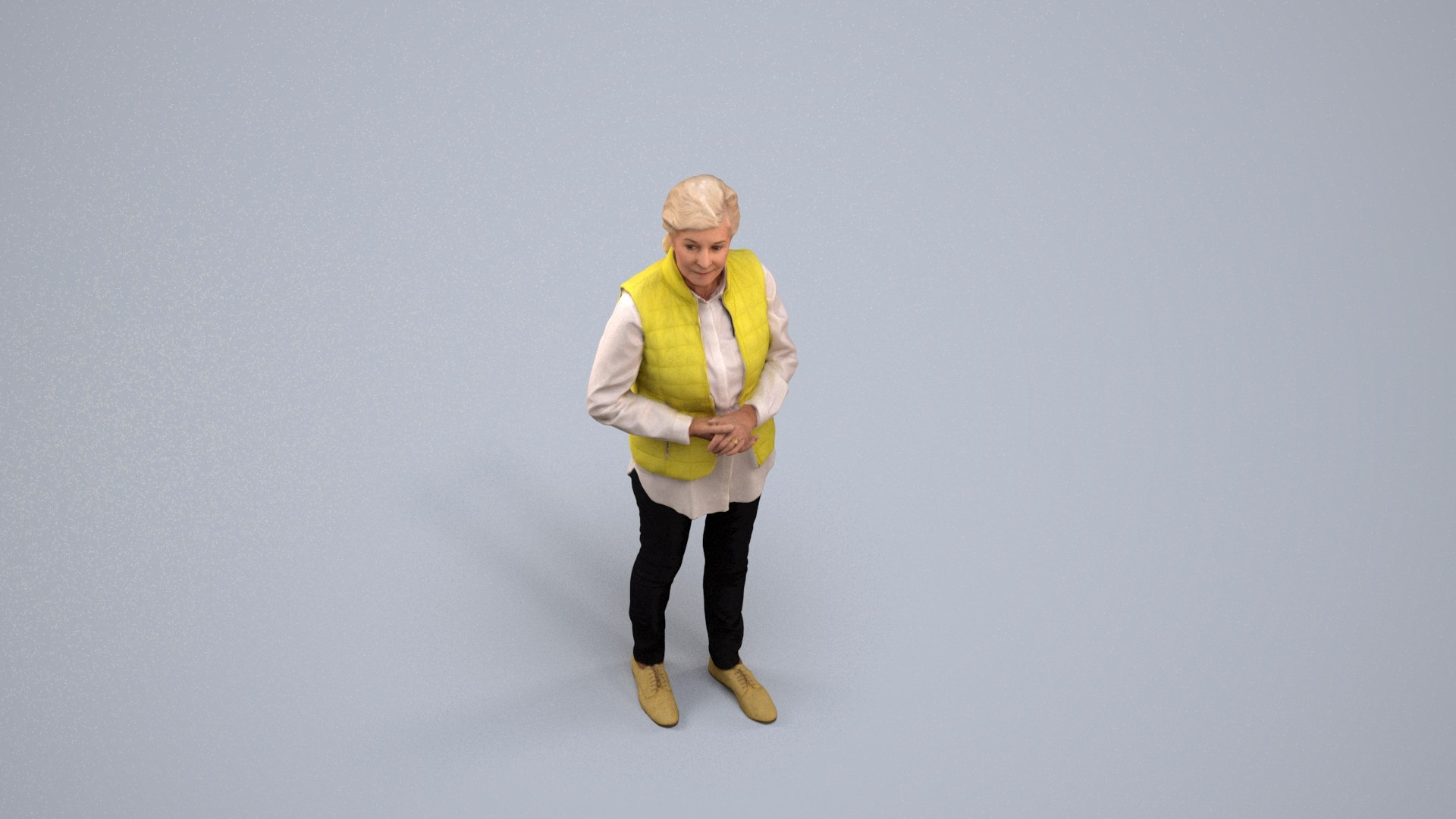 3D 00135Nora004 - Senior Caucasian woman waiting in public wearing transitional seasonal clothing https://p.turbosquid.com/ts-thumb/z5/Ali1Us/HR/00135_nora004_state2_frame_0005/jpg/1773004736/1920x1080/fit_q87/bae83749f64e7b7c0448e73c2225a1093ed8a553/00135_nora004_state2_frame_0005.jpg