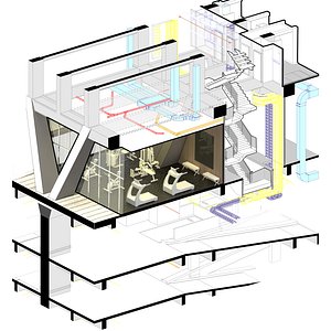 Revit BIM  CDMX  -Tower housing 26 levles with MEP