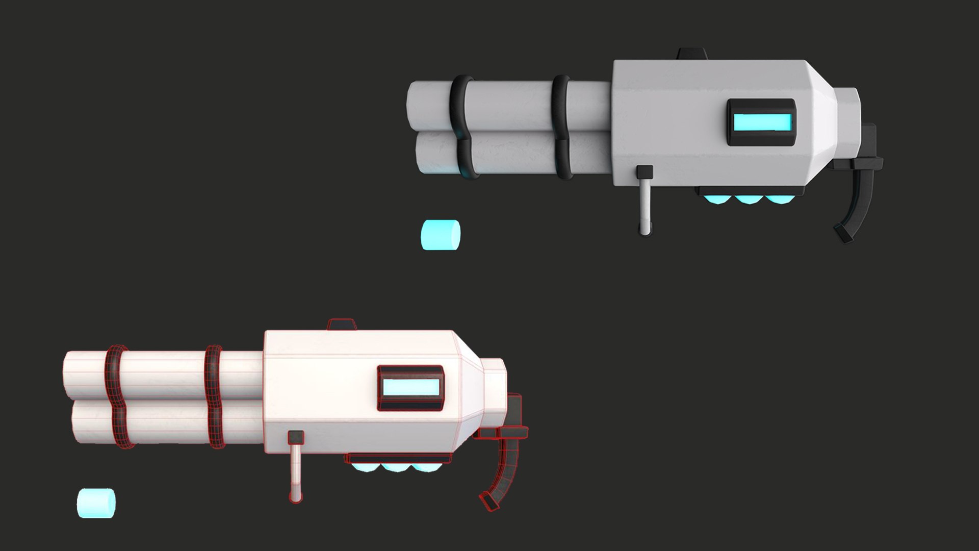 3D Low Poly Stylized Robot - 3D Game Model - ma obj fbx https://p.turbosquid.com/ts-thumb/z5/HFBRVC/80/3drobotgunmesh/jpg/1743527948/1920x1080/fit_q87/b78a611e27497c9189eca39139a2d45276e8bf90/3drobotgunmesh.jpg