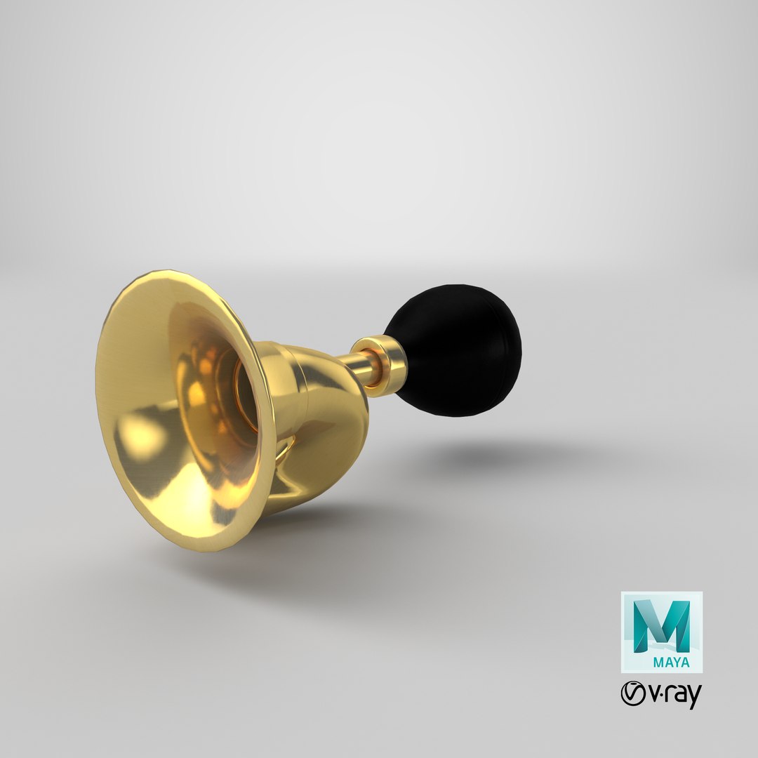 3D model brass taxi horn https://p.turbosquid.com/ts-thumb/z5/LLYoxw/l237TU8O/stemcell_maya_vray_render/png/1576645860/1920x1080/fit_q87/93e423fd4820864eb5dc5a9af1901ead13d1faef/stemcell_maya_vray_render.jpg