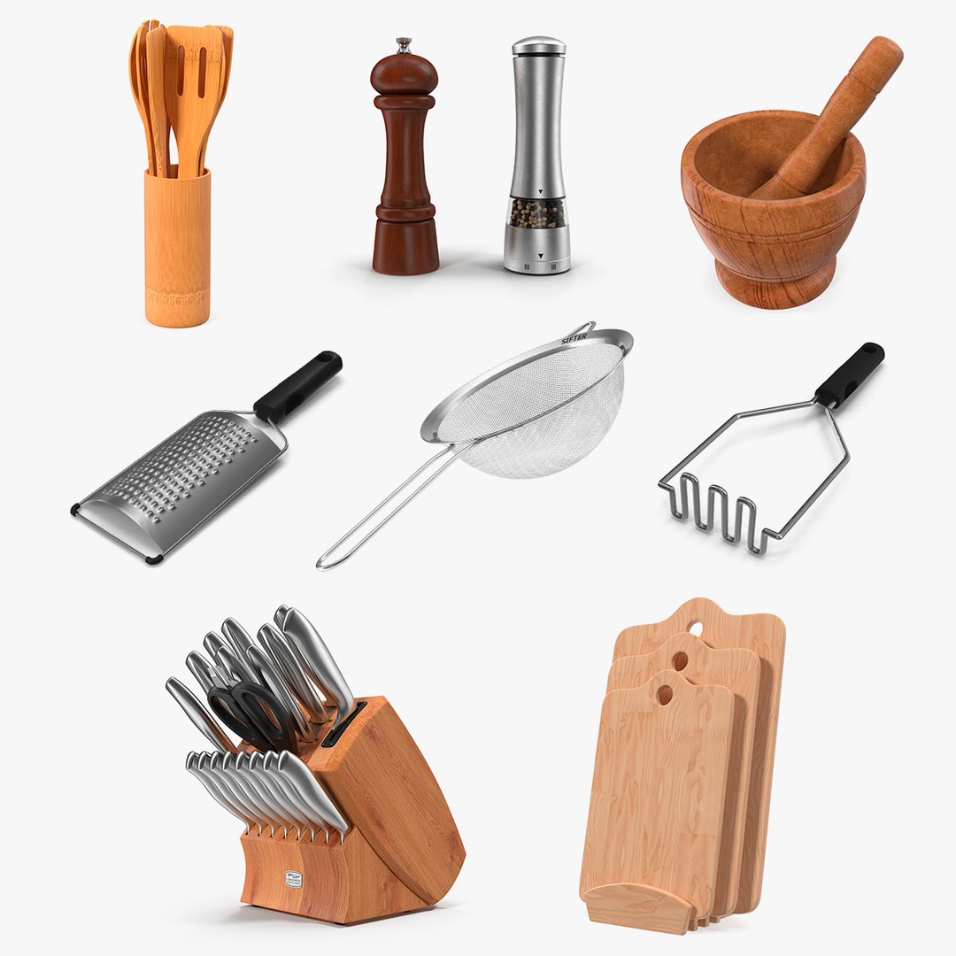Kitchenware Collection 4 3D model preview