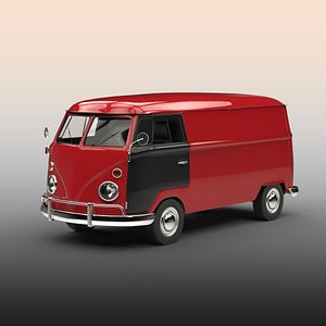 3D model van materials