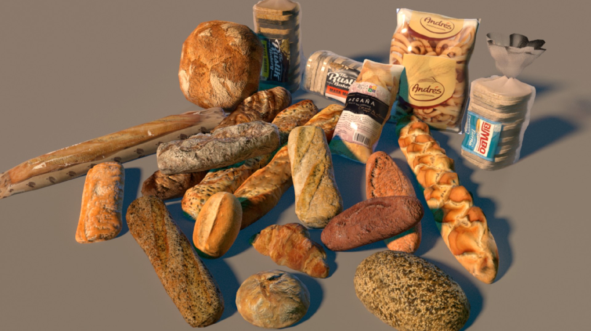 3D bread loafs https://p.turbosquid.com/ts-thumb/z5/QXRgiD/38jdJzf6/panaderia_df/png/1583169918/1920x1080/fit_q87/d8381166603c4a109ee5faddc32295fed5ee10ee/panaderia_df.jpg