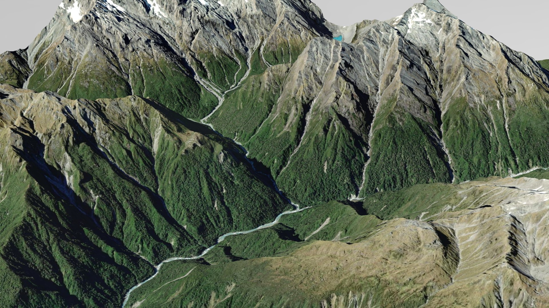 Mountain The Butler Range New Zealand Model - TurboSquid 2292594