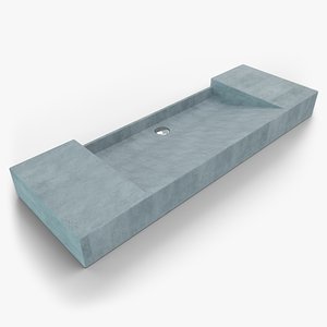 concrete sink 3D model