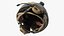 Tactical Gear Helmet Green Camo with Goggles Fur