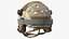 Tactical Gear Helmet Green Camo with Goggles Fur
