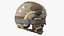 Tactical Gear Helmet Green Camo with Goggles Fur