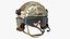 Tactical Gear Helmet Green Camo with Goggles Fur
