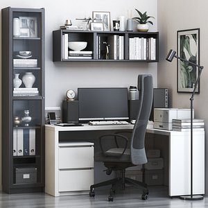 IKEA office workplace 59 3D model