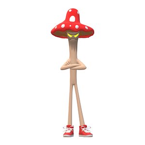 3D Danger mushroom