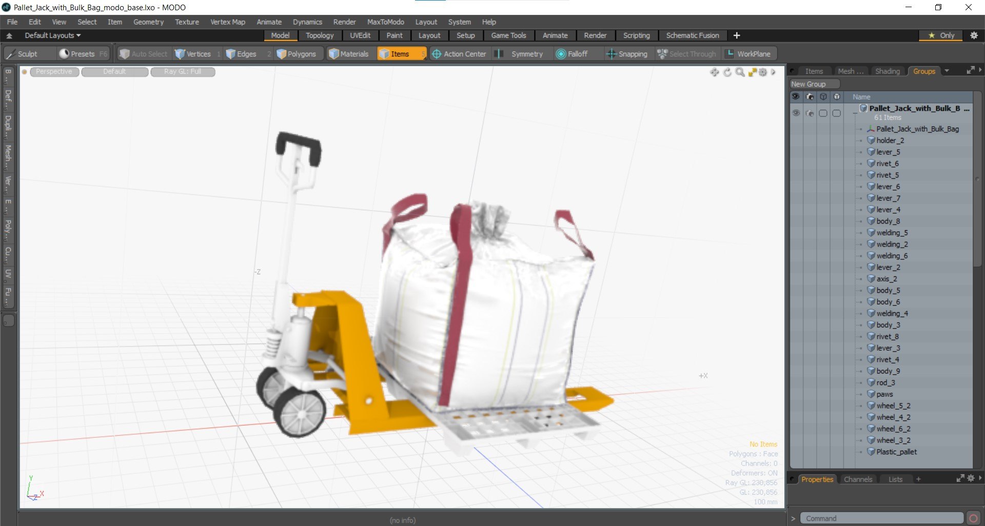 Pallet Jack with Bulk Bag 3D model https://p.turbosquid.com/ts-thumb/z5/voeSgL/jZ/pallet_jack_with_bulk_bag_1001/jpg/1732653593/1920x1080/fit_q87/a4a89c3686161106fc4d5725edc8ab8dfea3f70a/pallet_jack_with_bulk_bag_1001.jpg