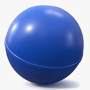 Rubber Bouncy Ball Blue