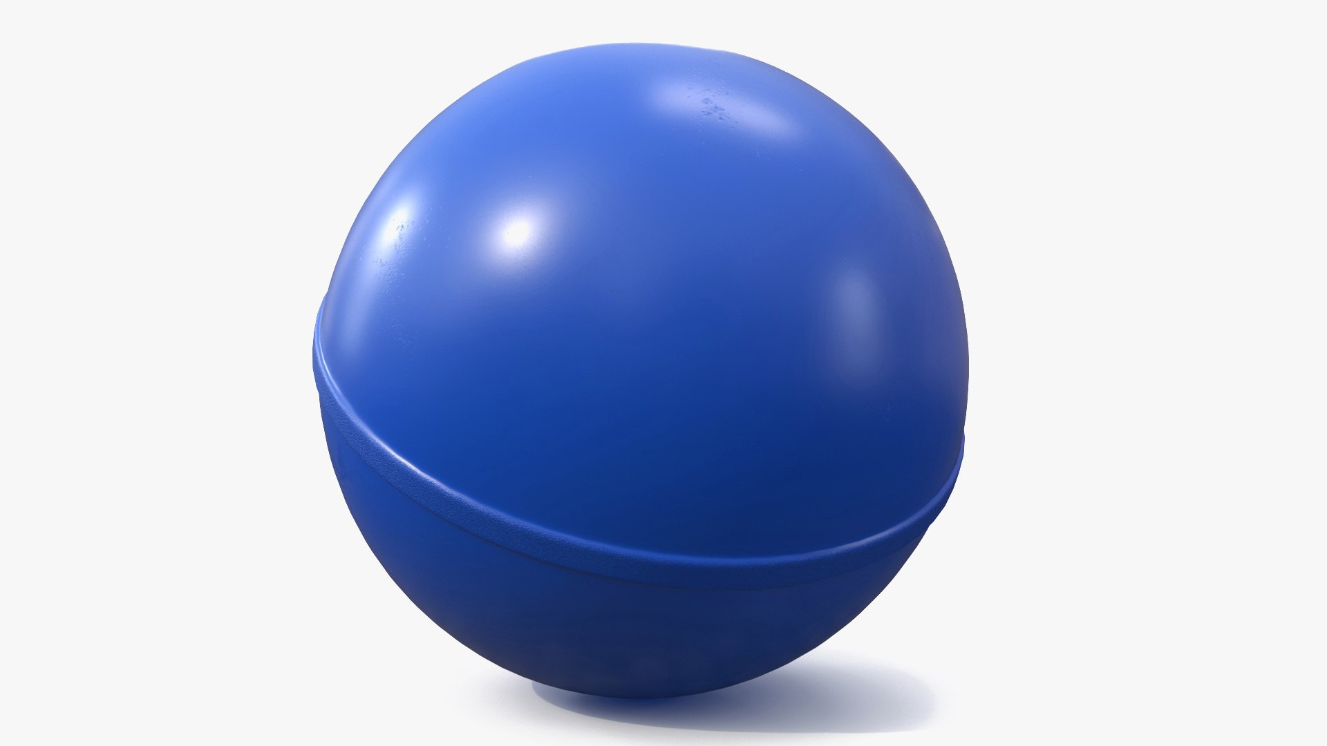 Rubber Bouncy Ball Blue 3D model preview