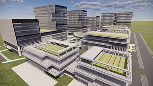 3D Modern City Block -A2