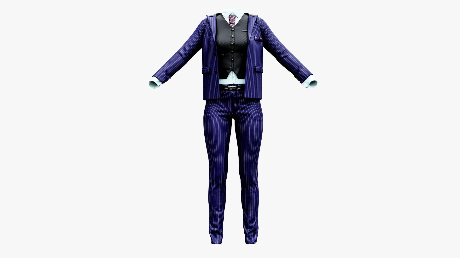 Formal Suit 3D Model TurboSquid 2434175