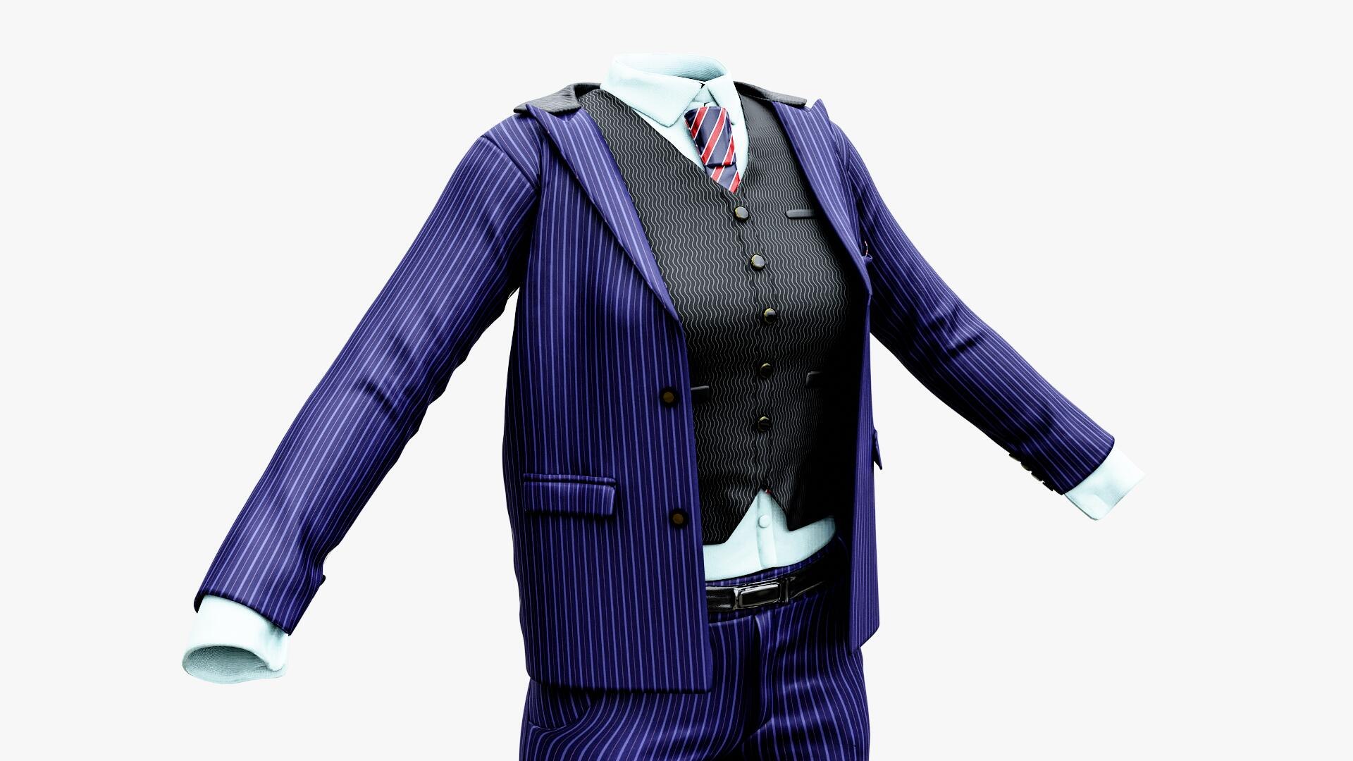 Formal Suit 3D Model TurboSquid 2434175