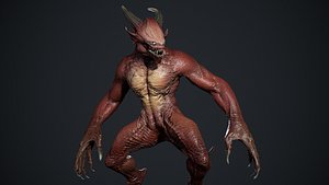 3D Demon Character 4 model