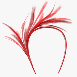 3D Headband Feathers Woman Party