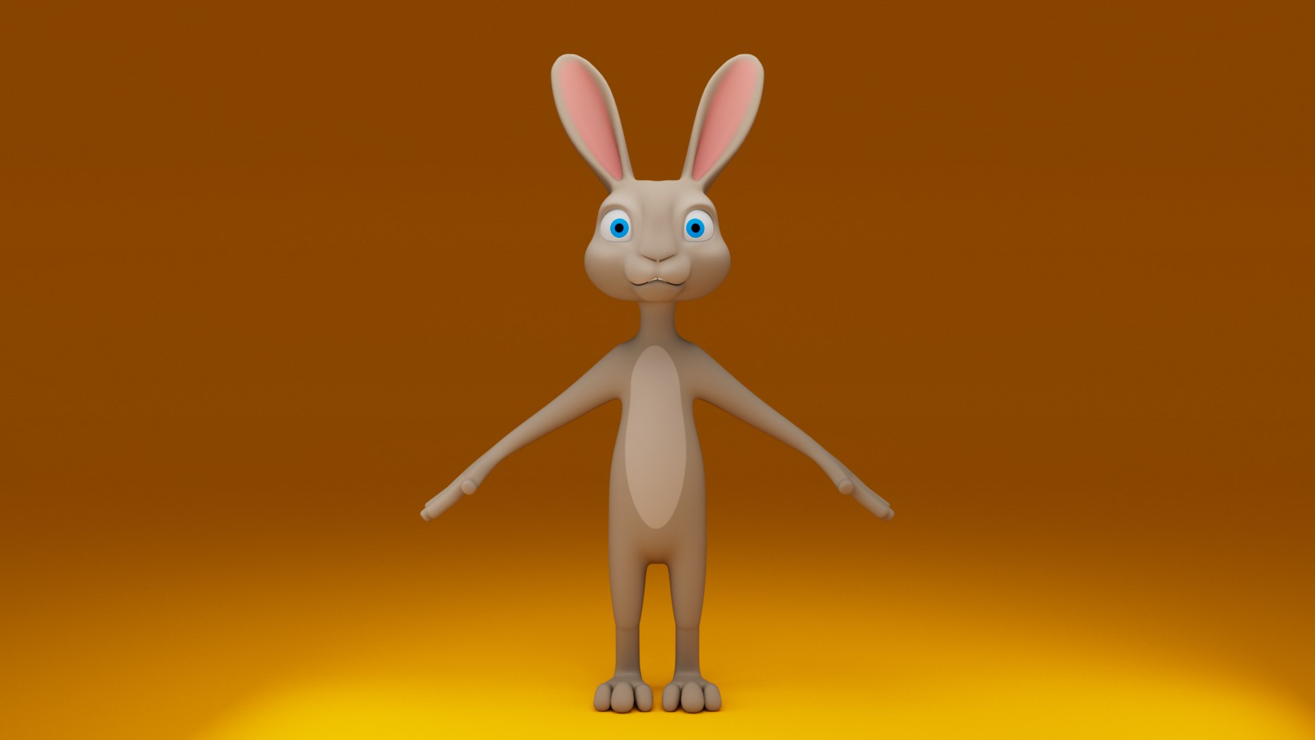 Energetic Stylized Cartoon Hare 3D Model Hop Into Your Projects 3D ...