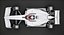 Dallara F3 2025 Formula 3 Race Car White Mockup