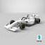 Dallara F3 2025 Formula 3 Race Car White Mockup