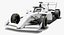 Dallara F3 2025 Formula 3 Race Car White Mockup