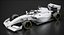 Dallara F3 2025 Formula 3 Race Car White Mockup
