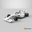 Dallara F3 2025 Formula 3 Race Car White Mockup
