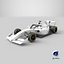 Dallara F3 2025 Formula 3 Race Car White Mockup