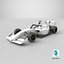 Dallara F3 2025 Formula 3 Race Car White Mockup