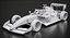 Dallara F3 2025 Formula 3 Race Car White Mockup