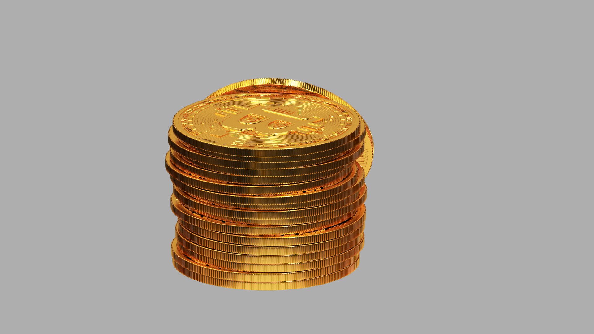 Coin Bitcoin Stack Model - TurboSquid 1705115