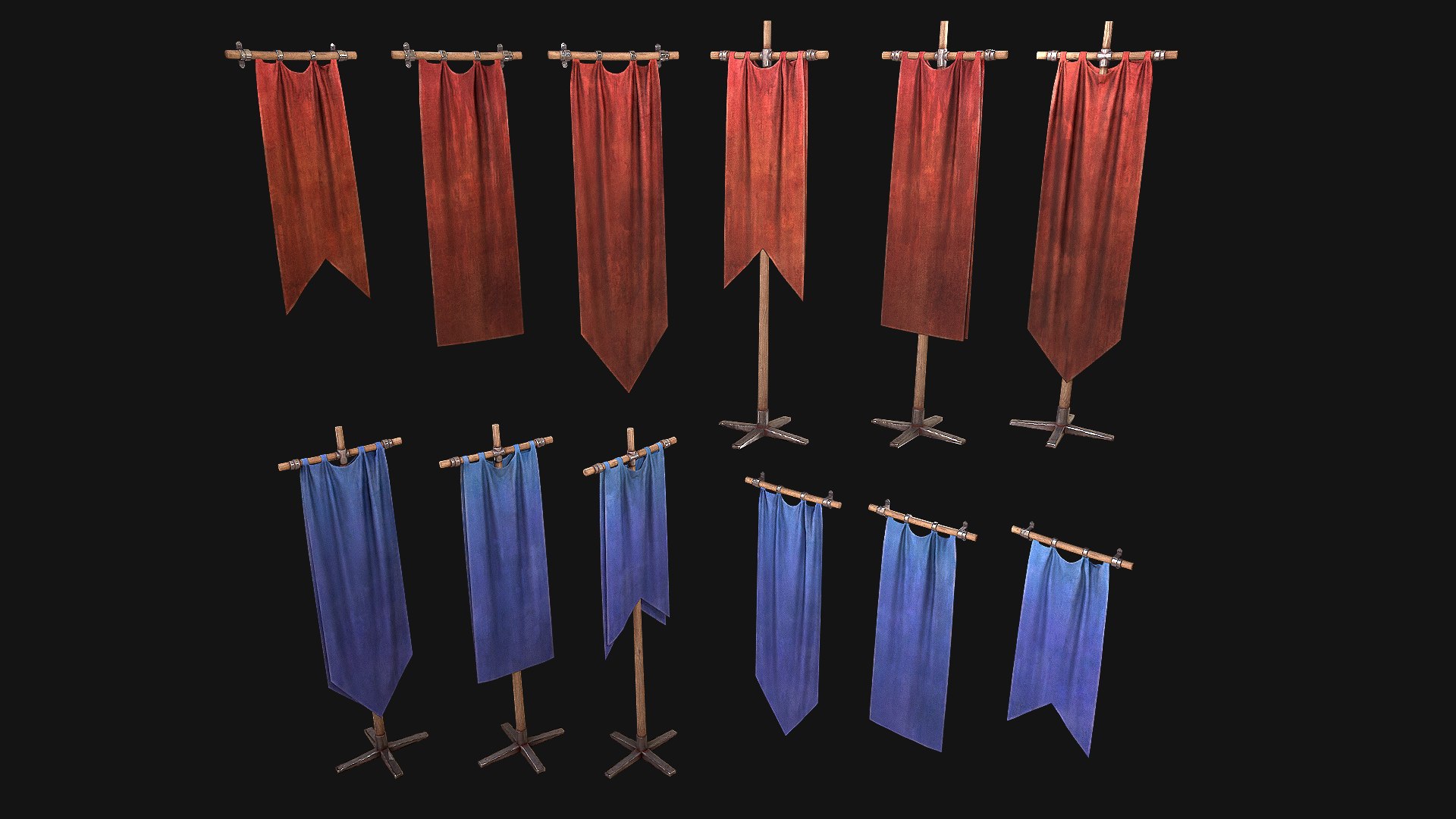 Medieval Flag 3D https://p.turbosquid.com/ts-thumb/z6/EanlSN/NU/flagstand7/png/1676218353/1920x1080/fit_q87/01b66e76d3bdeae98dfb52b7b143dde50d43b9fa/flagstand7.jpg