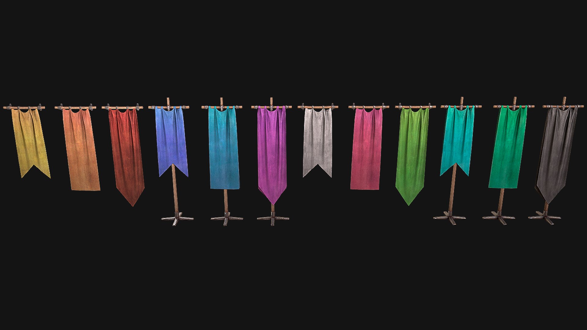 Medieval Flag 3D https://p.turbosquid.com/ts-thumb/z6/EanlSN/cn/flagstand4/png/1676218348/1920x1080/fit_q87/ce356d71341282f640587b9fdb09577cf8f05b0f/flagstand4.jpg