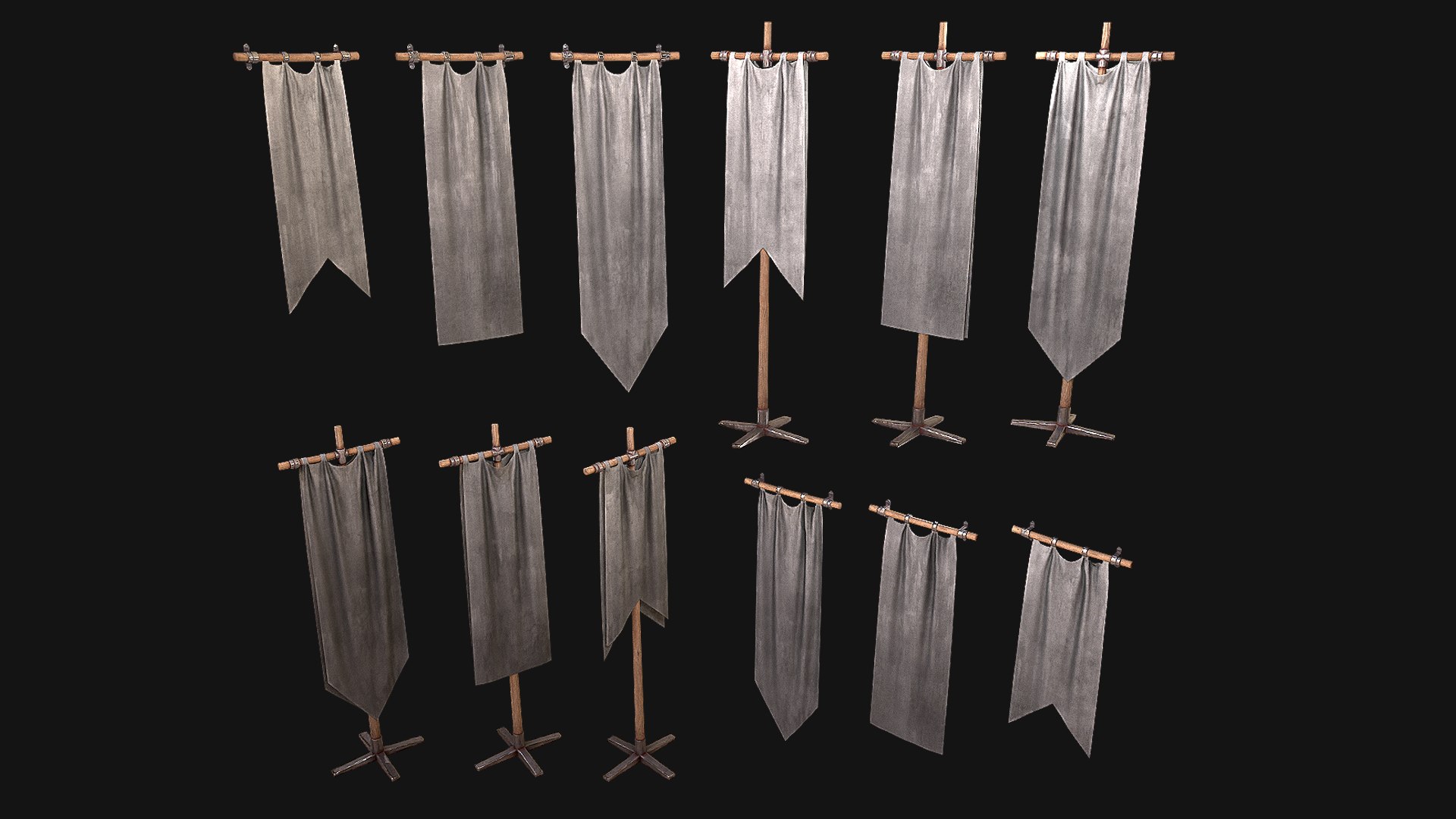 Medieval Flag 3D - TurboSquid 2026963