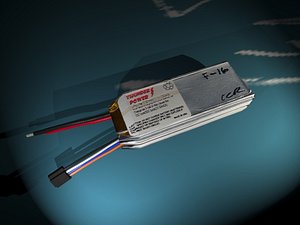 lithium polymer battery 3d model