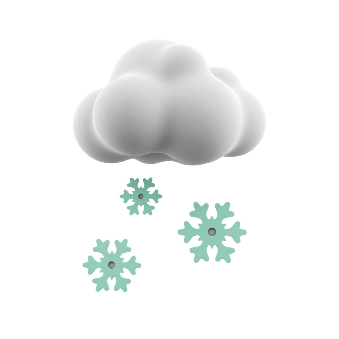 3D 3d Snowfall Icon - TurboSquid 2045380