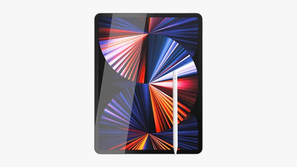 Apple iPad Pro 12.9 2021 WiFi and Cellular with Pencil Grey and Silver3Dモデル  - TurboSquid 1724646