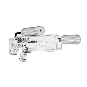 3D model flamethrower
