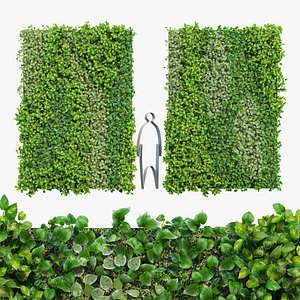 vertical garden wall 3D model