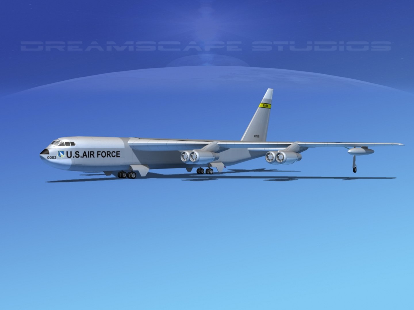 Stratofortress Boeing B-52 Bomber 3d Model