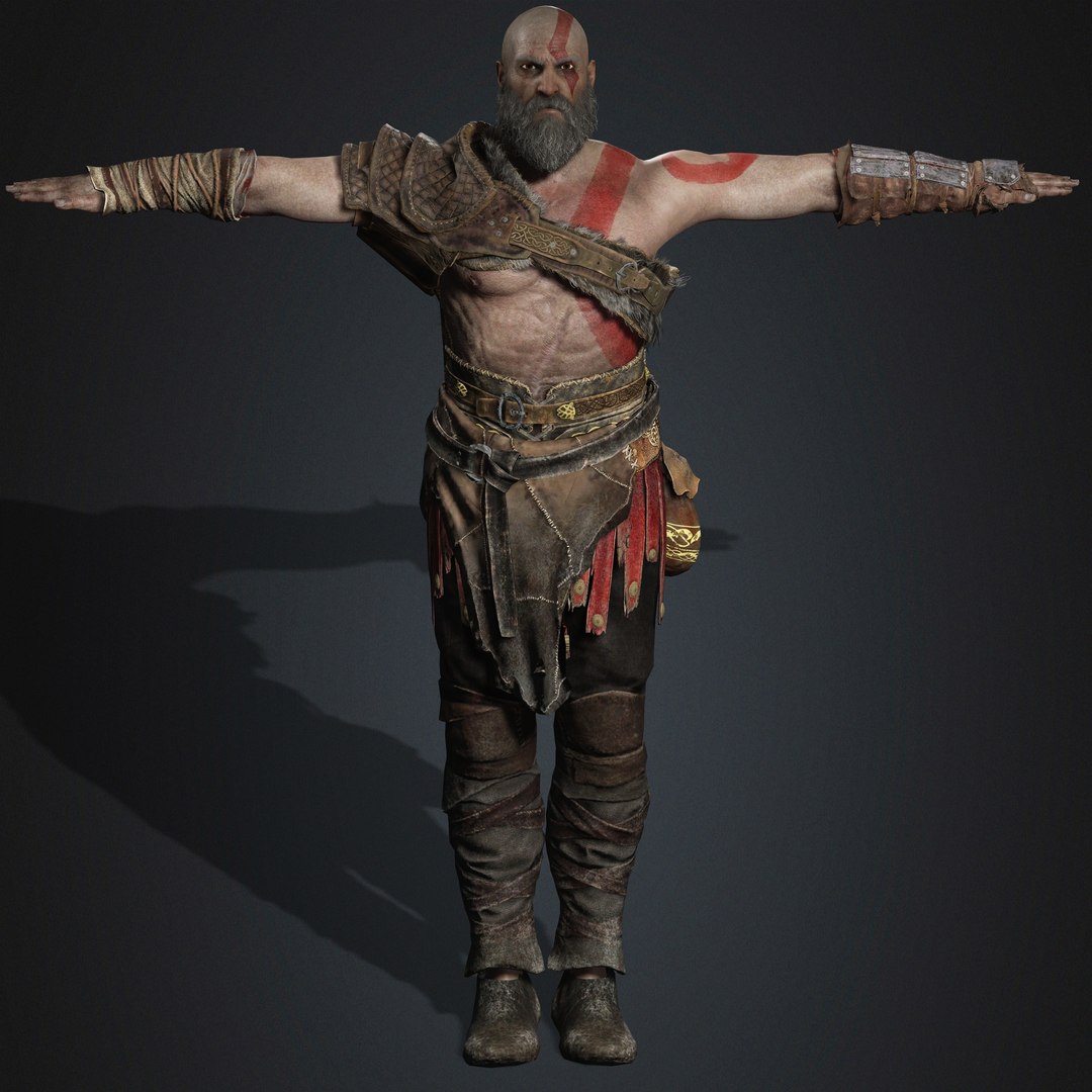 Kratos Character 3D Model - TurboSquid 2373042