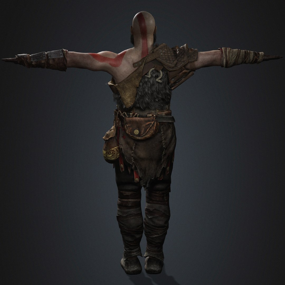 Kratos Character 3D Model - TurboSquid 2373042