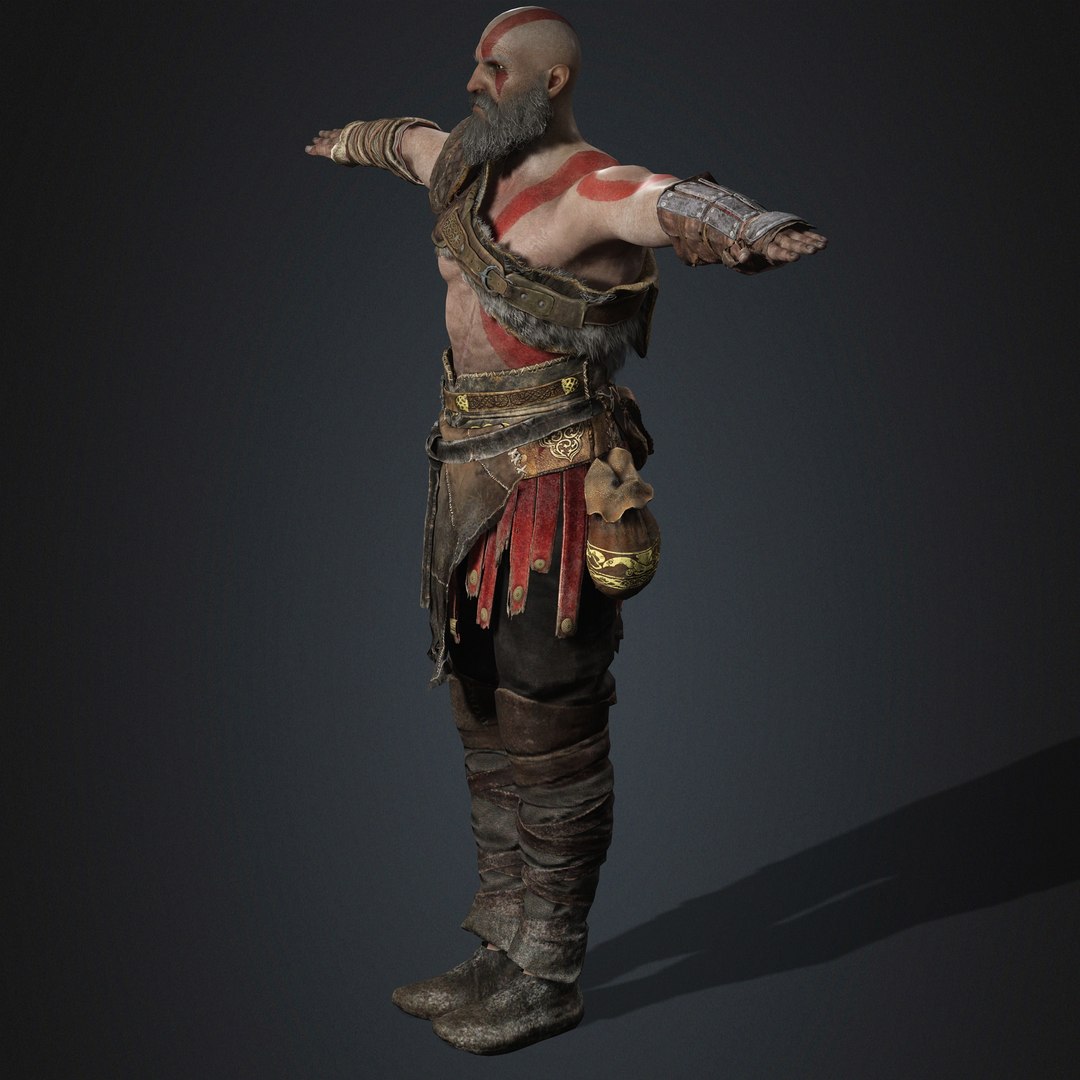 Kratos Character 3D Model - TurboSquid 2373042