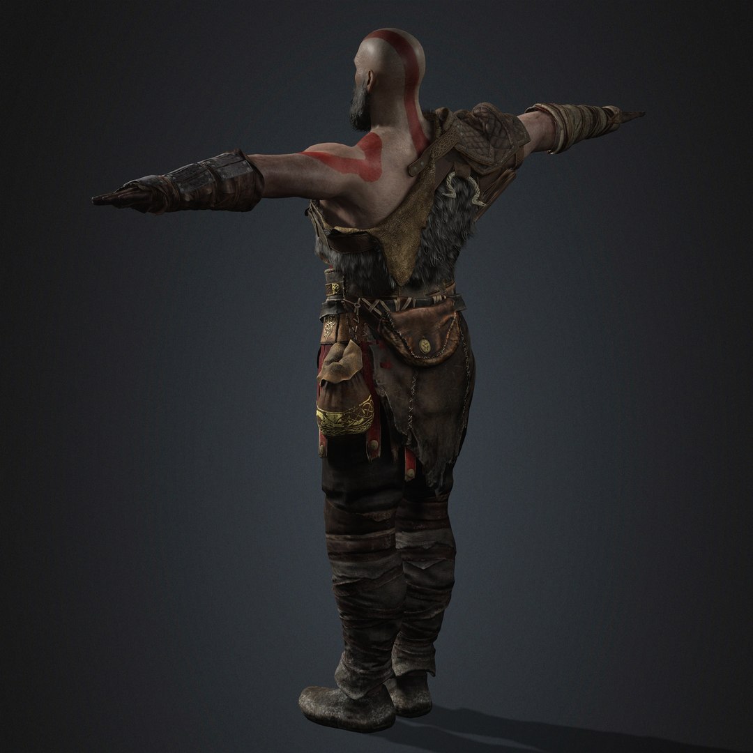 Kratos Character 3D Model - TurboSquid 2373042