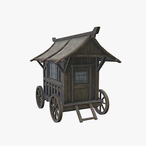 3D Medieval Cart 07