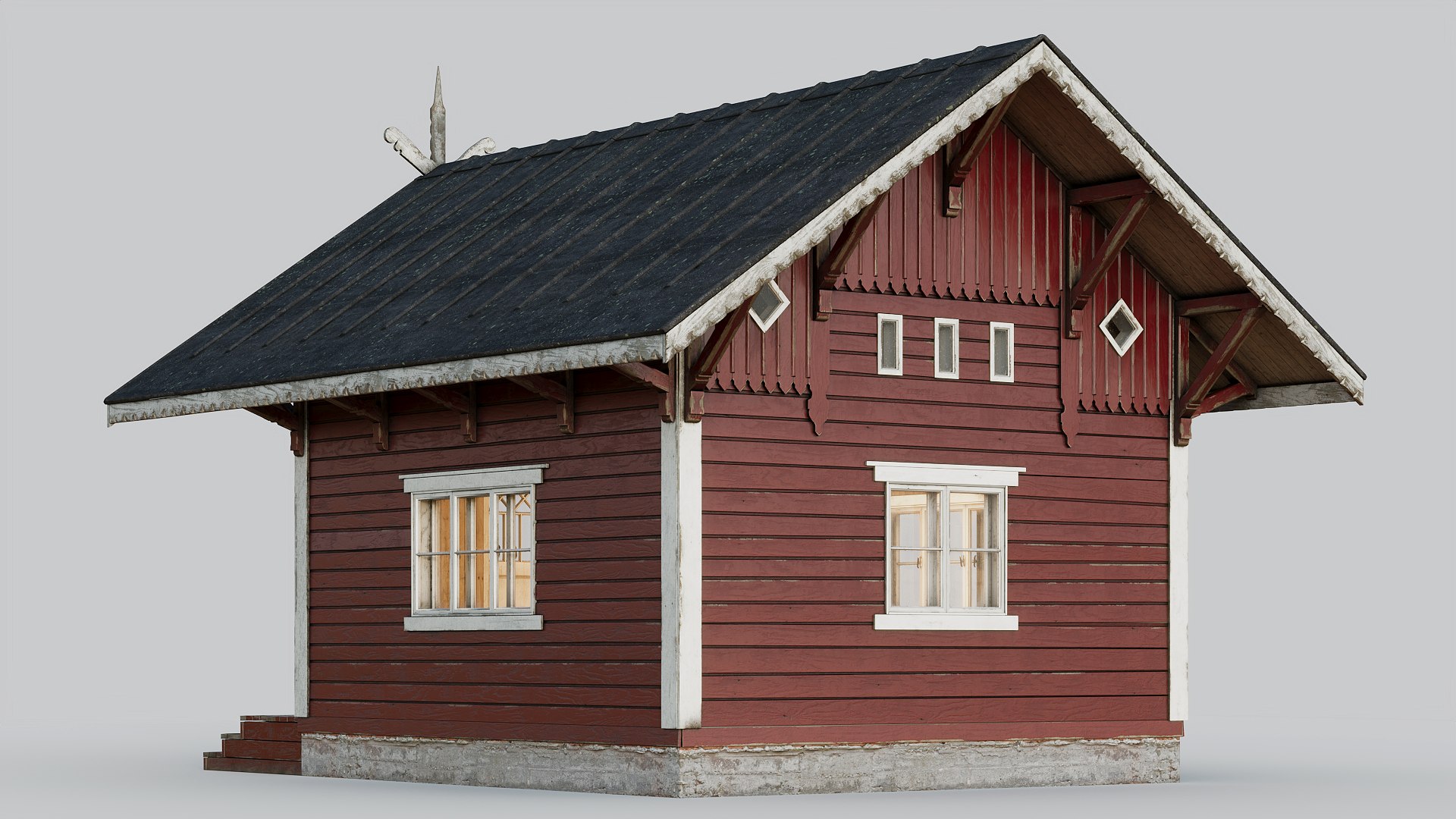 Traditional Finnish Cabin model - TurboSquid 2078293