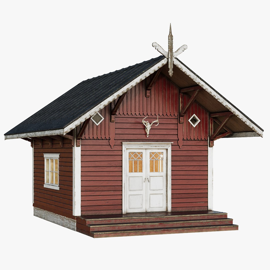 Traditional Finnish Cabin model - TurboSquid 2078293